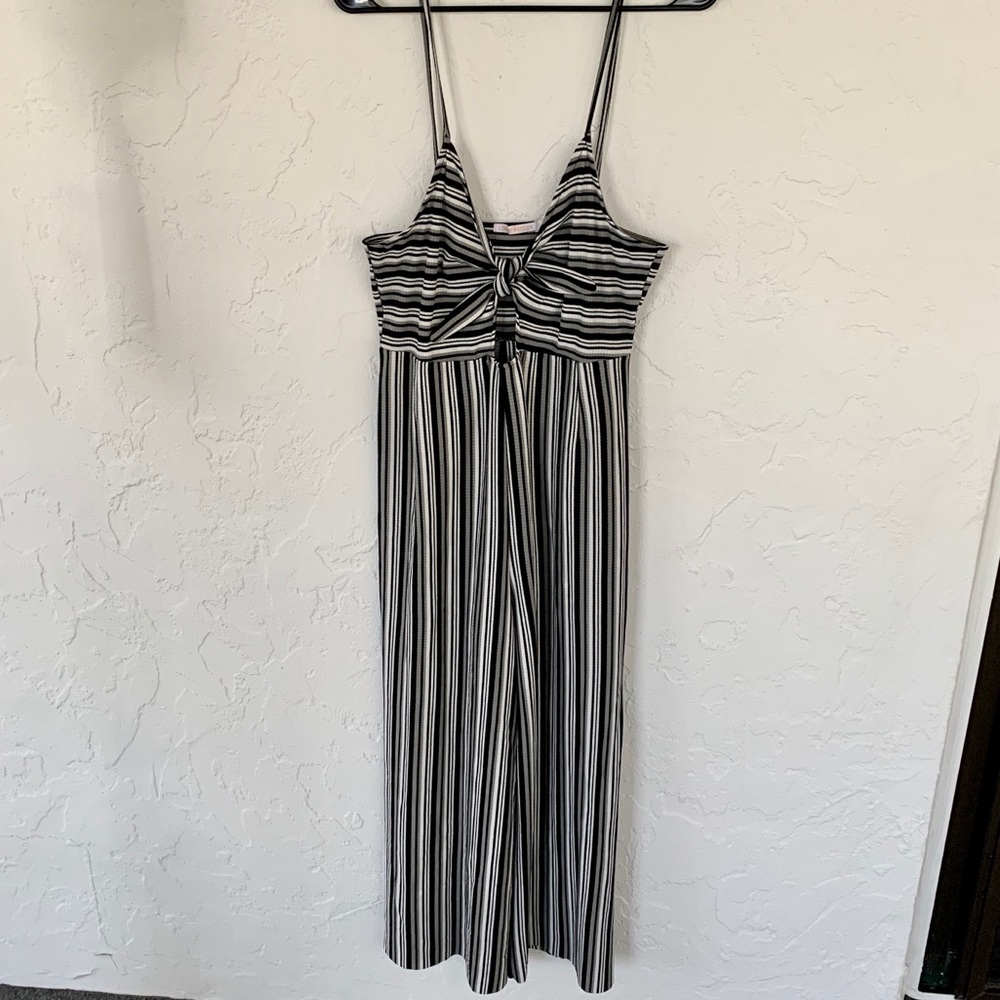 Stretchy striped jumpsuit